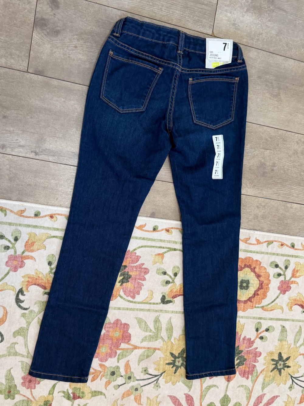 New Crazy 8 Girls Dark Blue Kids Stretch Jeans Size 7